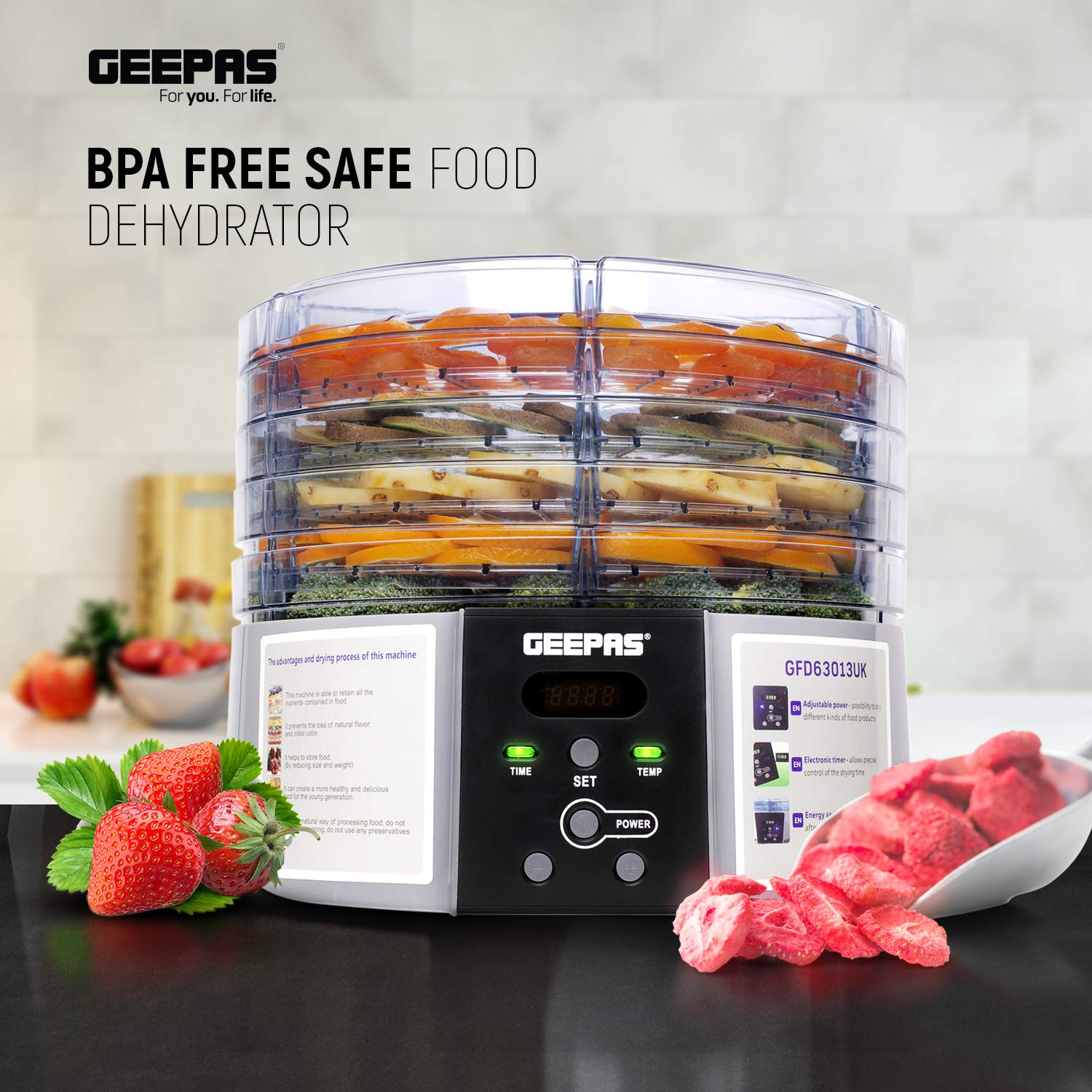 Geepas Digital Food Dehydrator Geepas Digital Food Dehydrator